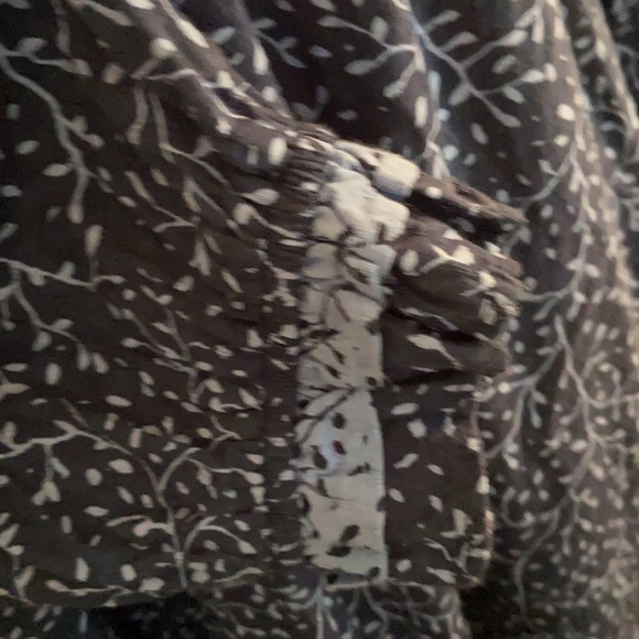 Universal Thread Navy long sleeve Ruffle Dress Mid - Picture 9 of 12